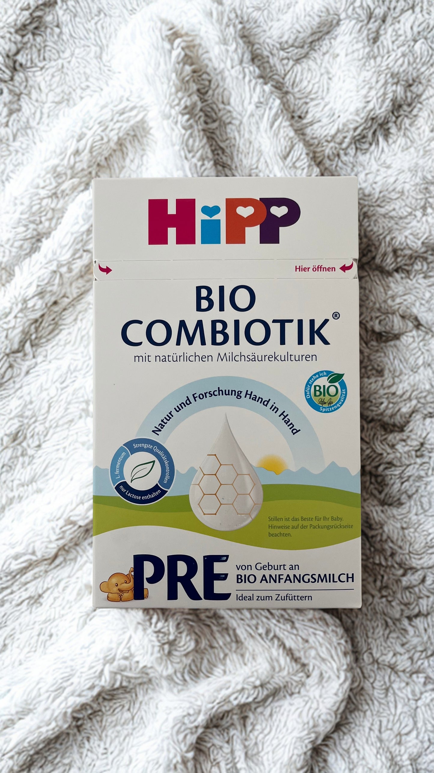 HiPP Bio Combiotik PRE - Organic Infant Formula, 600g - Single